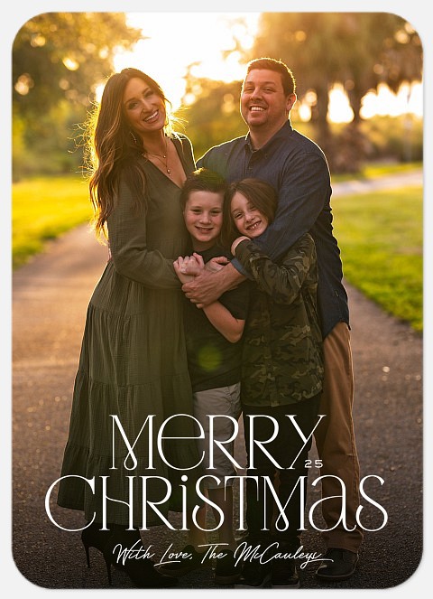 Eloquent Greetings Holiday Photo Cards