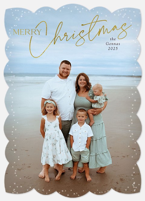 Airy Overlay Holiday Photo Cards