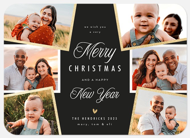 Classic Six Holiday Photo Cards