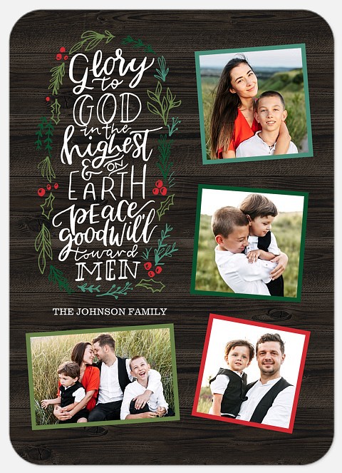 Woodland Glory Holiday Photo Cards