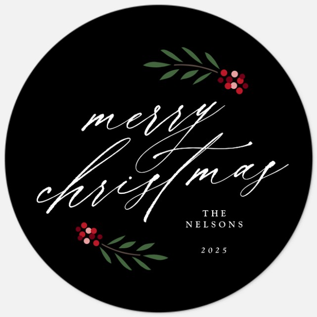 Yuletide Sprigs Holiday Photo Cards