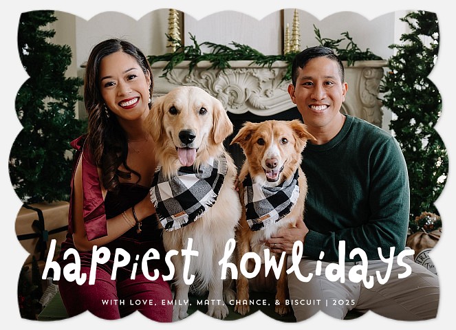 Happiest Howlidays Holiday Photo Cards