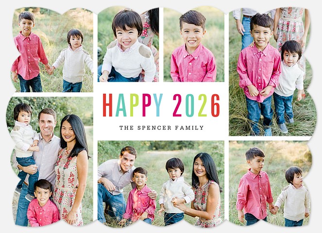 Bright Year Holiday Photo Cards