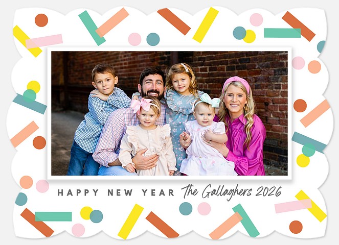 Sprinkles & Confetti Holiday Photo Cards