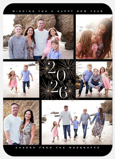 Sparklers Holiday Photo Cards