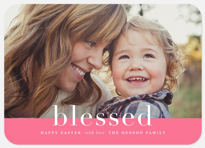 Blessed with Love Easter Photo Cards