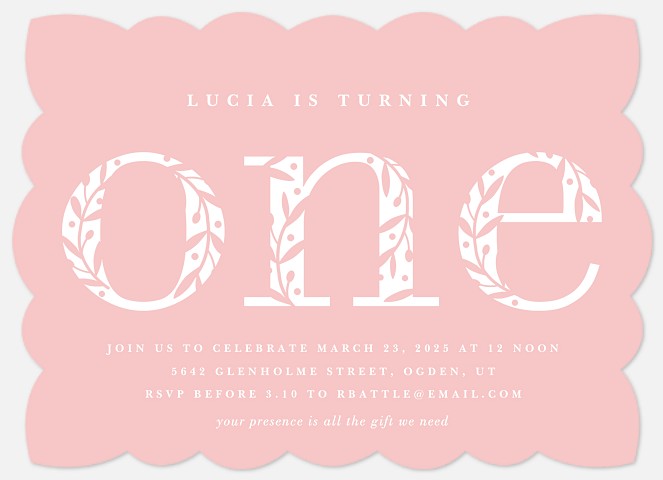 Darling One Kids' Birthday Invitations