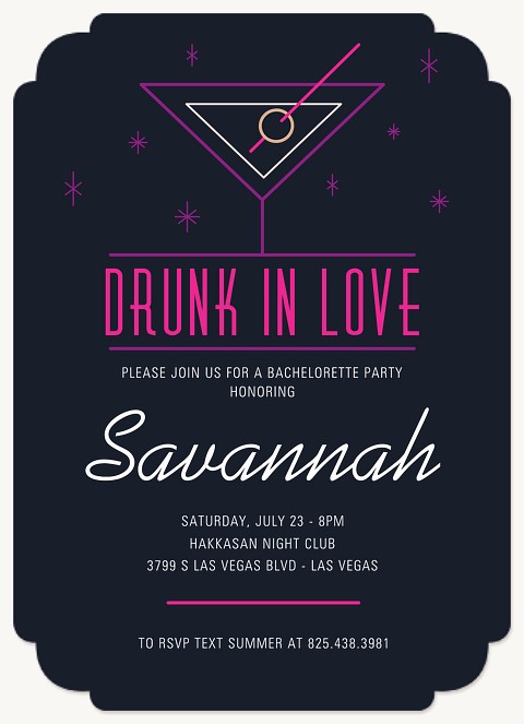 Martini Party Invitations