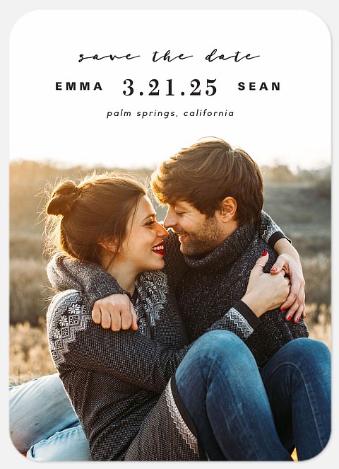 Simply Stated Save the Date Photo Cards