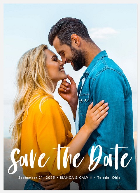 Lettered Whimsy Save the Date Photo Cards