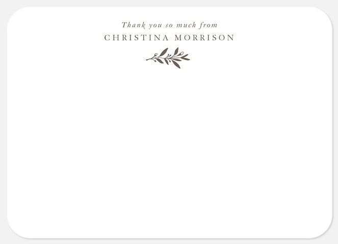 Elegant Future Thank You Cards 