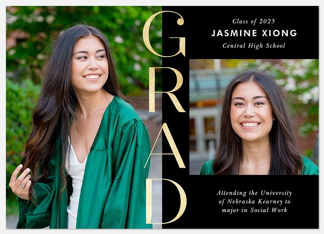 Gilded Grad Graduation Cards