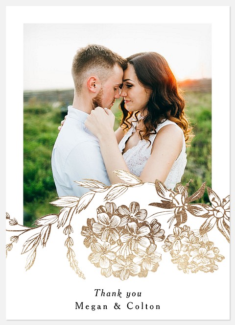 Antique Gilding Thank You Cards 