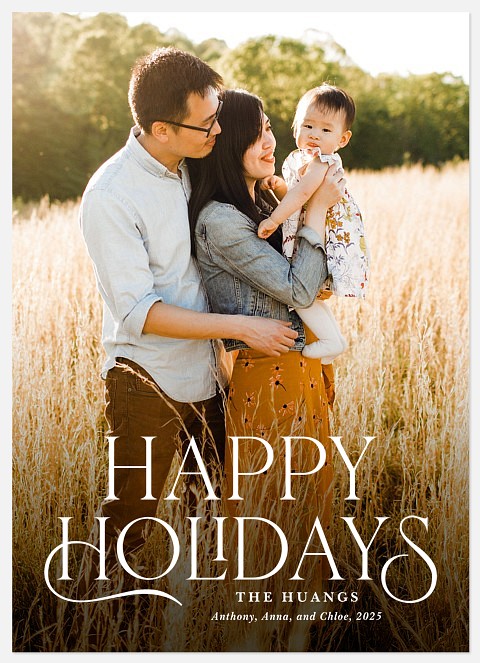 Classic Storybook Holiday Photo Cards