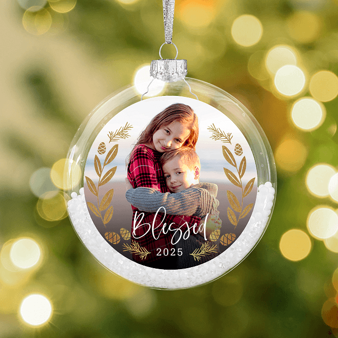 Gilded Laurels Personalized Ornaments