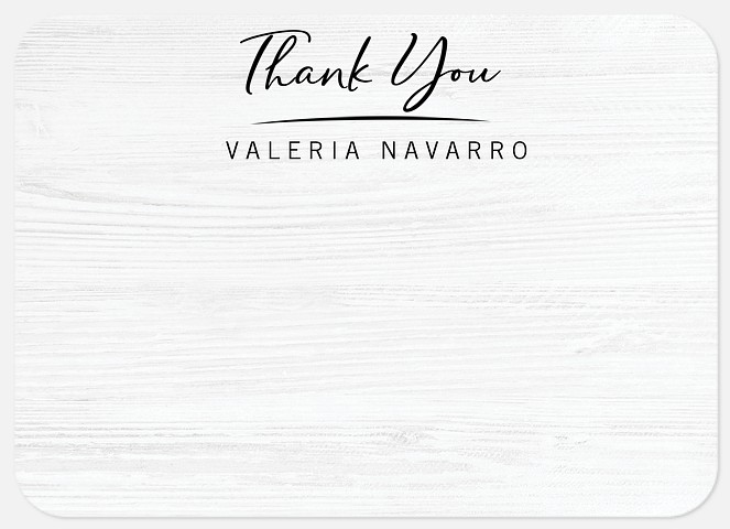 Underlined Thank You Thank You Cards 