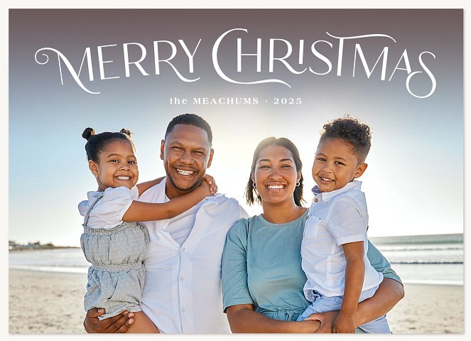Classic Sentiment Personalized Holiday Cards