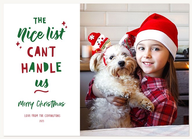 Can't Handle Us Personalized Holiday Cards