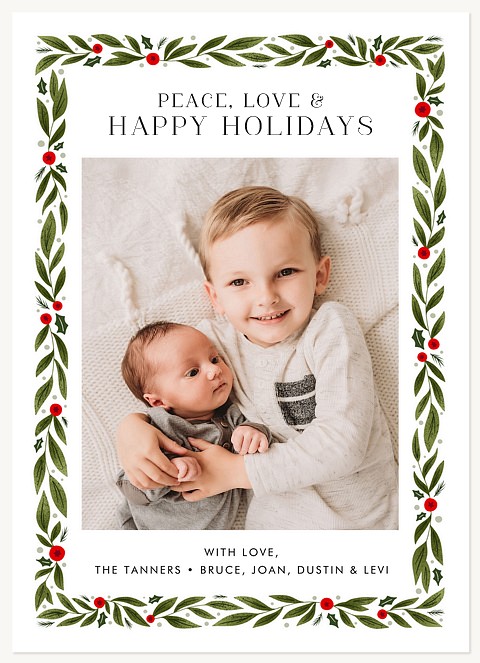 Garland Delight Personalized Holiday Cards