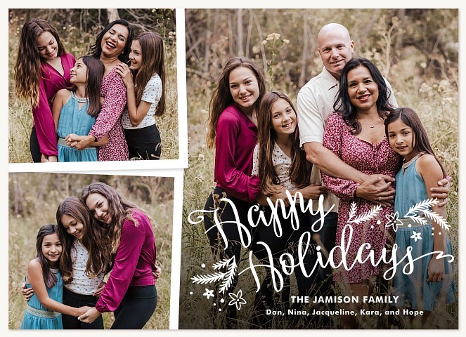 Whimsical Frames Personalized Holiday Cards
