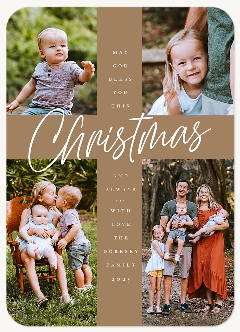 Christmas Cross Personalized Holiday Cards