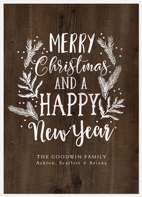 Woodland Greeting Holiday Photo Cards