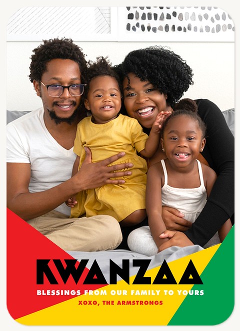Geo Greeting Kwanzaa Cards