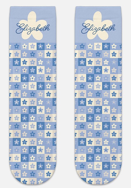 Retro Tiles Custom Socks