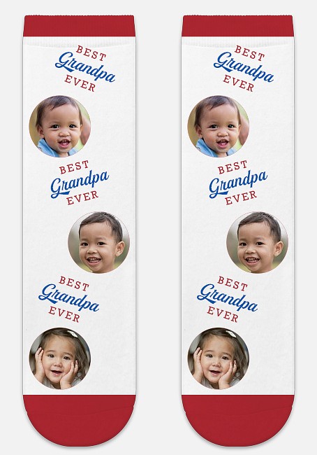 Best Grandpa Ever Custom Socks