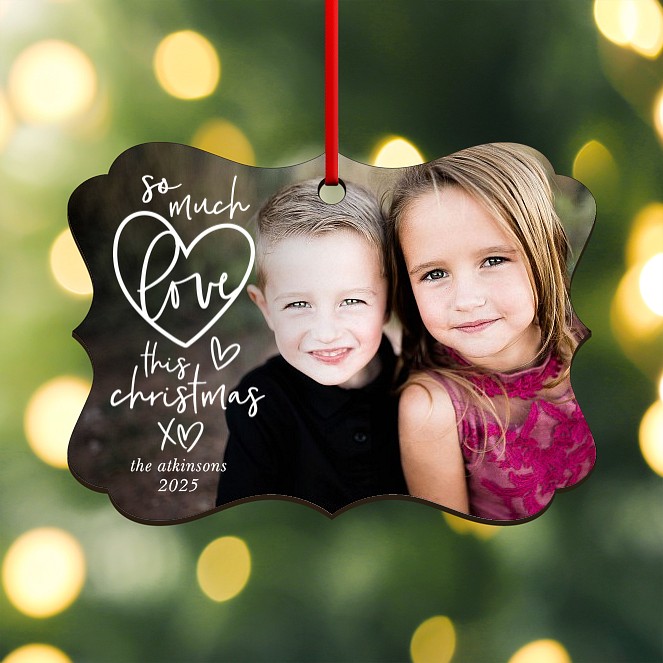 Christmas Love Custom Ornaments