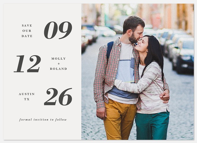 New Beginnings Save the Date Photo Cards
