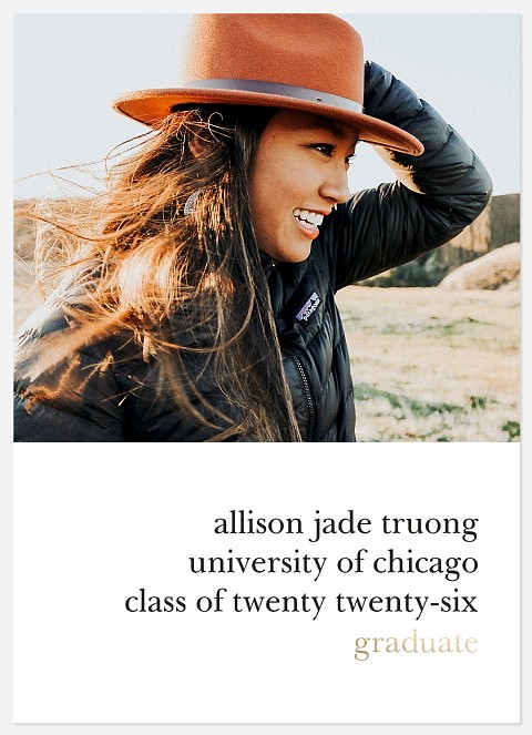 Simple Statement Graduation Cards