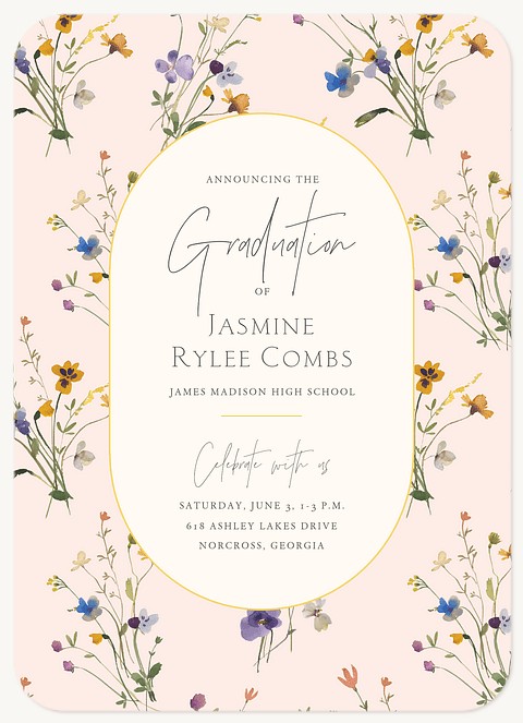 Bohemian Garden Graduation Cards