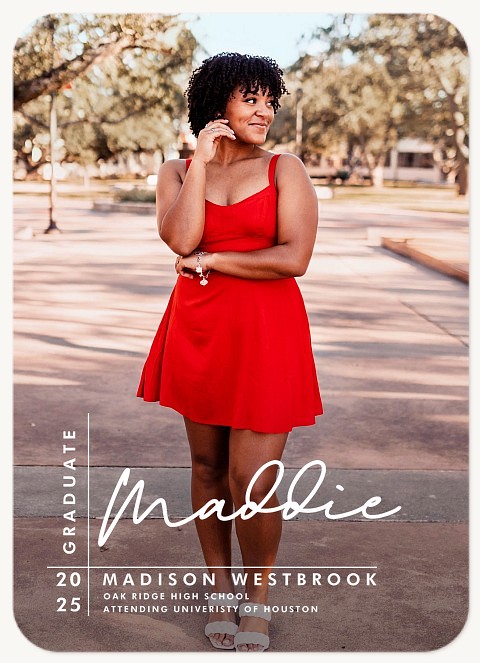 Crossed Corner Graduation Cards