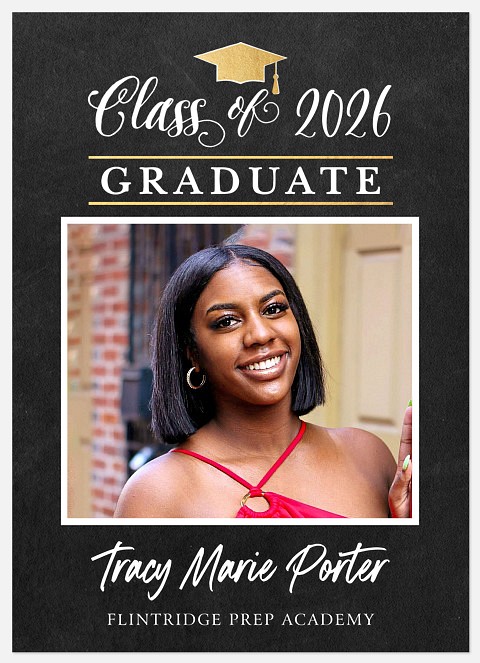 Chalked Graduate Graduation Cards
