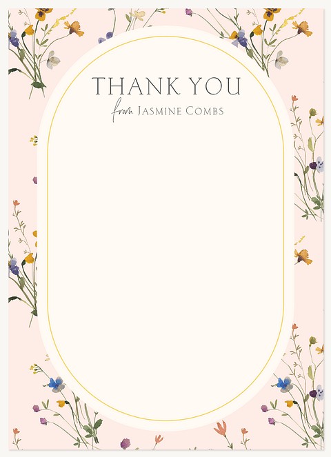 Blossoming Grad Thank You Cards 