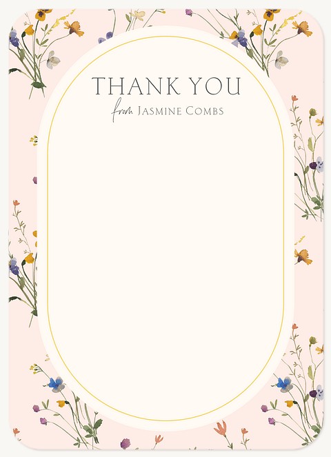 Blossoming Grad Thank You Cards 