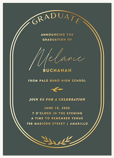 Classic Arch Graduation Cards