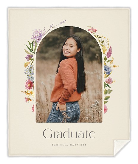 Floral Arch Custom Blankets