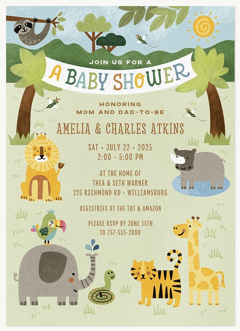 Wild Things Baby Shower Invites