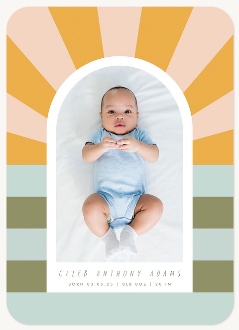 Our Sunshine Baby Announcements