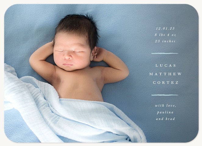 Classic Stack Baby Announcements