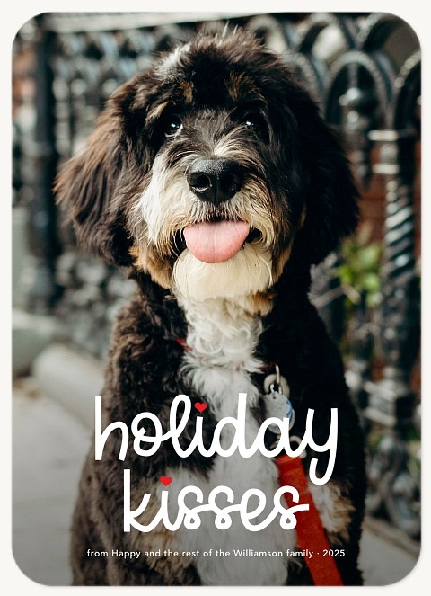 Holiday Kisses Personalized Holiday Cards