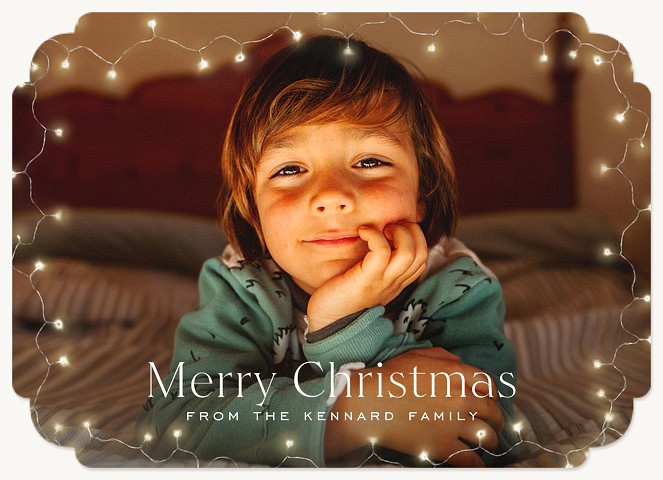 Fairy Lights Personalized Holiday Cards