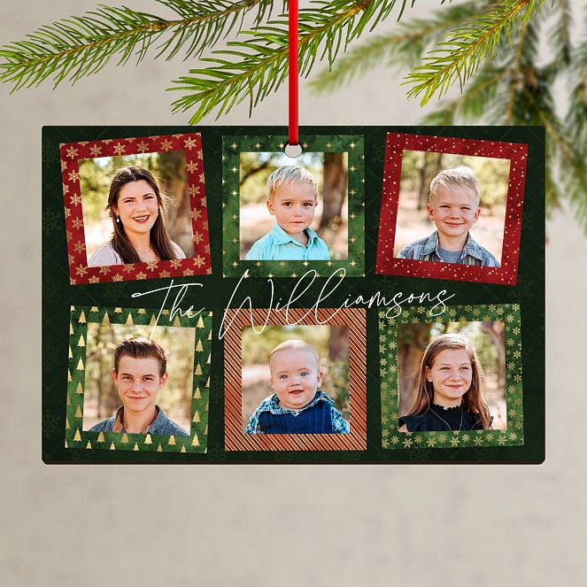 Scrapbook Snaps Custom Ornaments