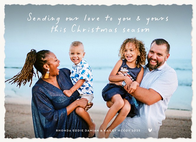 Casually Written Personalized Holiday Cards