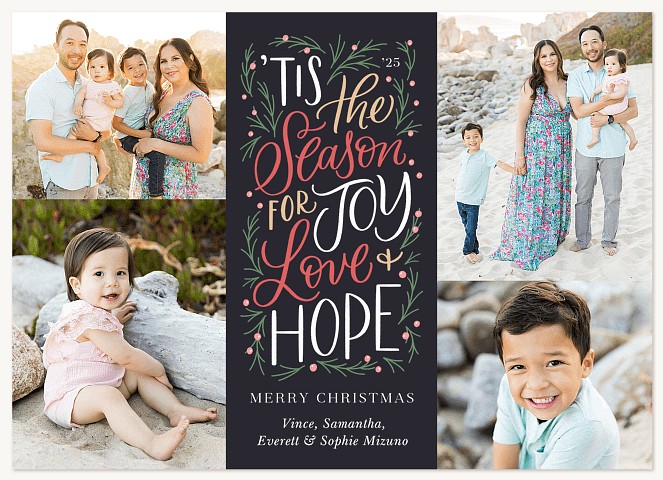 Tis The Season Personalized Holiday Cards