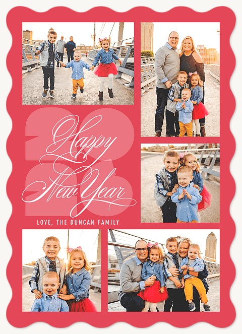 Happy Little Numbers Personalized Holiday Cards