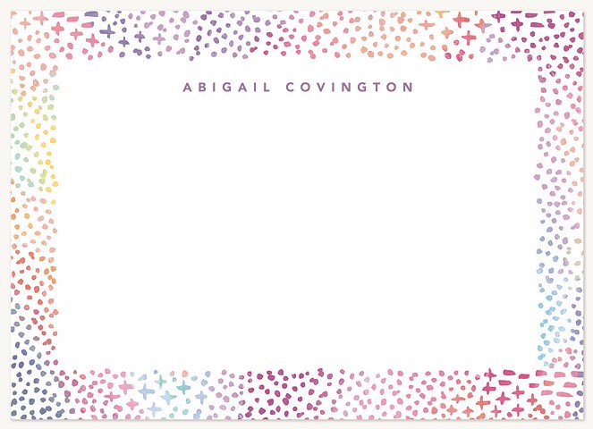 Colorful Border Stationery