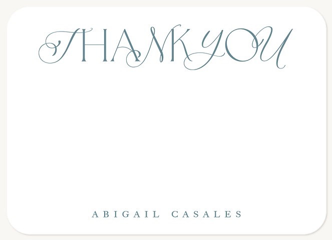Script + Serif Thank You Cards 